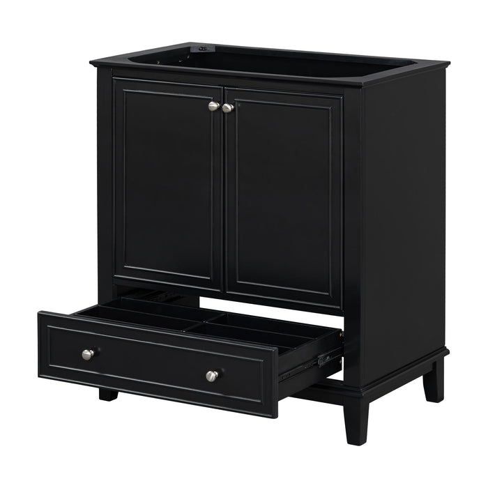 Modern Bathroom Vanity Base Only With Doors And Drawer