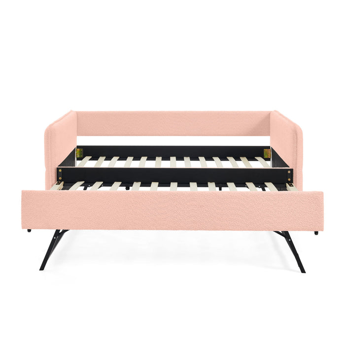 Upholstered Daybed With Pop Up Trundle