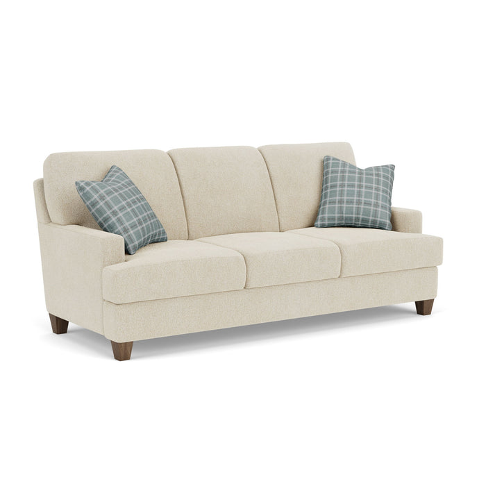 Moxy - Fabric Sofa, T-Shaped Seat Cushion, Straight Track Arms