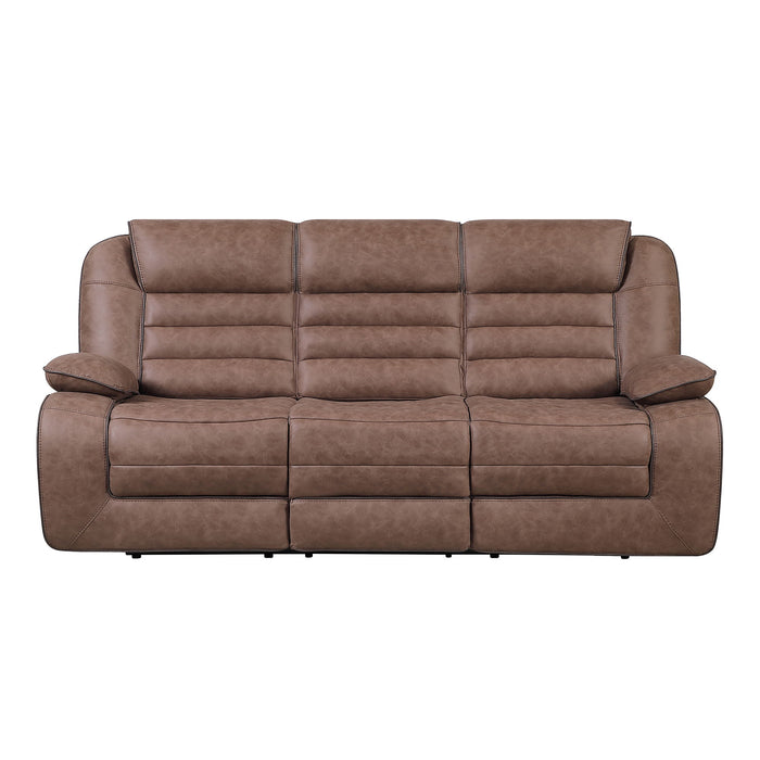 Lucius - Reclining Sofa With Manual Recline - Brown