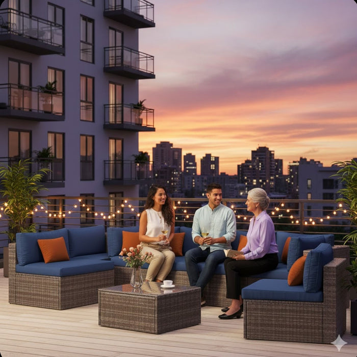 Modern Patio Set With Coffee Table