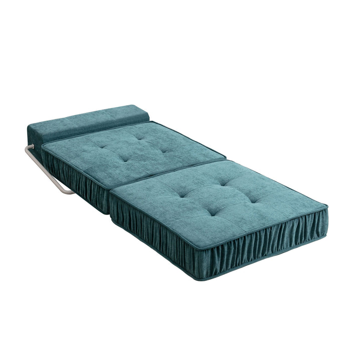 Folding Sofa With Removable Back Cushion, Convertible Futon Sleeper Chair