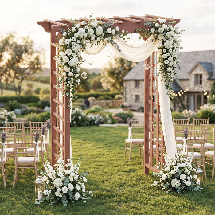 Wedding Arbor With Trellis Design