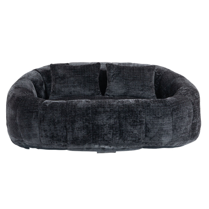 Bean Bag Lazy Sofa, Durable Comfort Lounger High Back Bean Bag Chair Couch