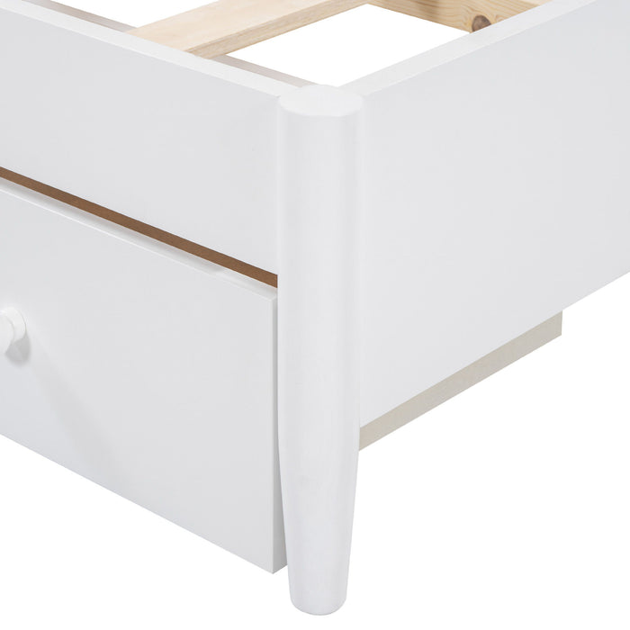 Platform Bed With 2 Big Drawers & Trundle