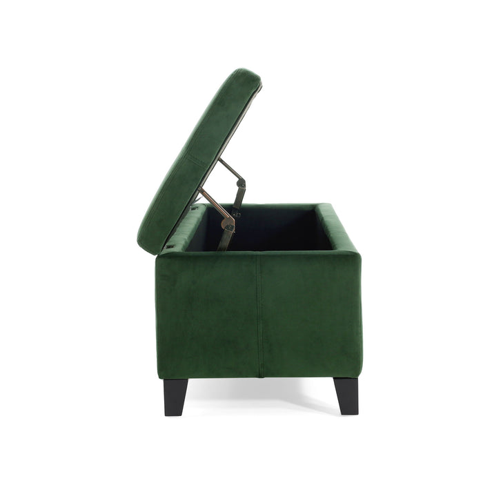 Upholstered Storage Ottoman Bench