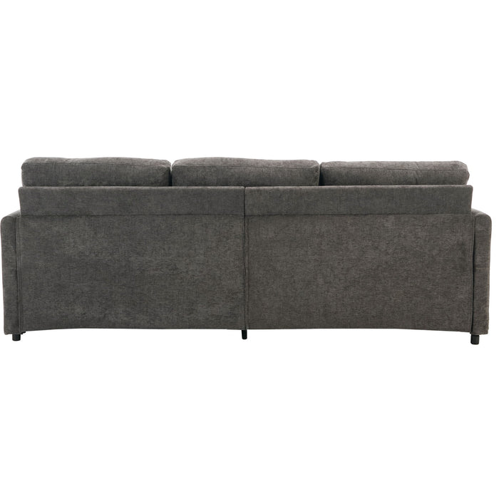 Cozy Upholstered 3 Seater Sofa With Double Cushion