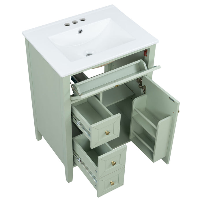 Bathroom Vanity With Sink, Soft Closing Cabinet