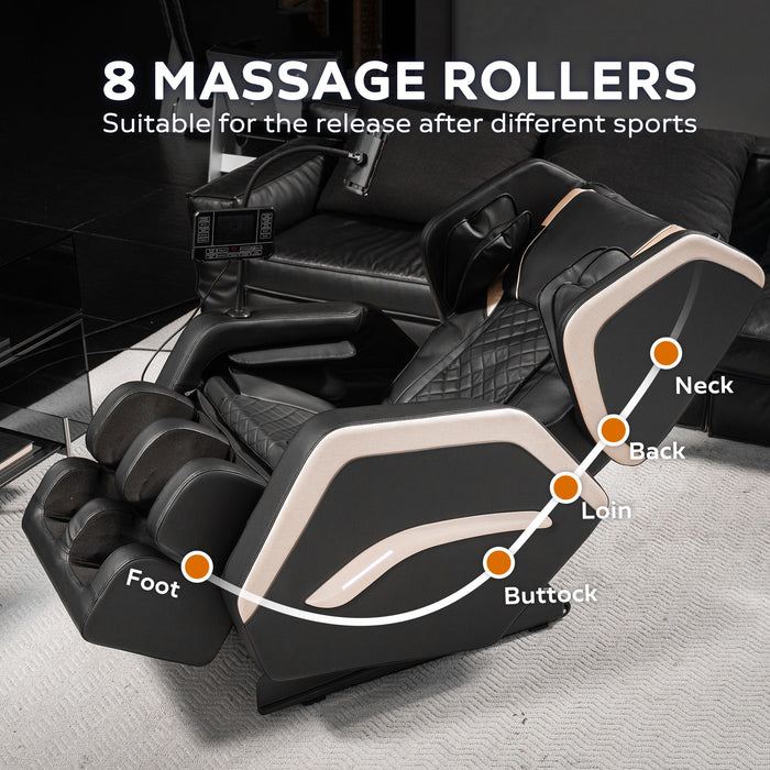 Zero Gravity Massage Chair Recliner & 10 Massage Heads And Full Body Air Pressure - Black