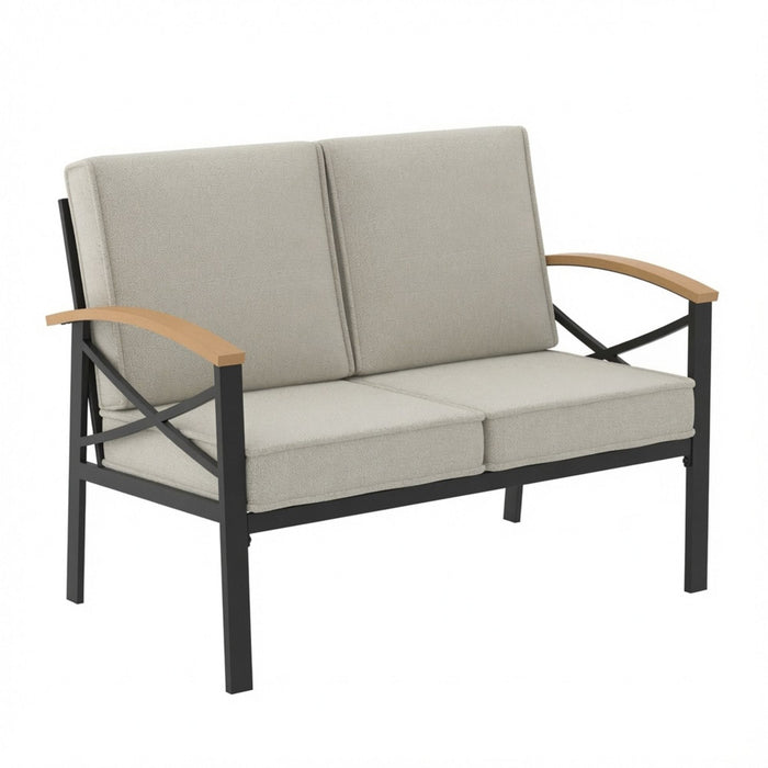 Outdoor Loveseat With Washable Cushions