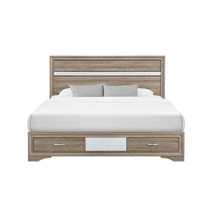 Ryder - Bed With Panel Headboard, 2 Drawer Footboard