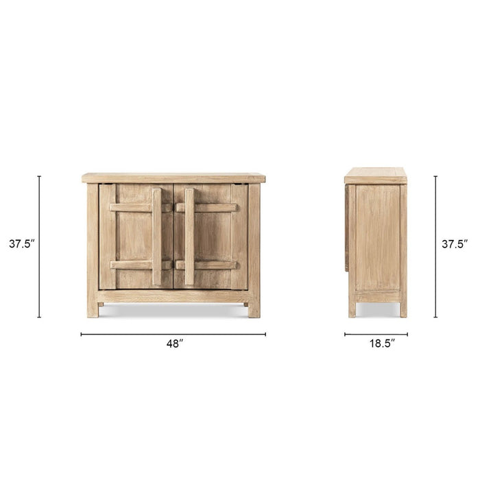 Rowan - 2 Door Accent Cabinet - Natural