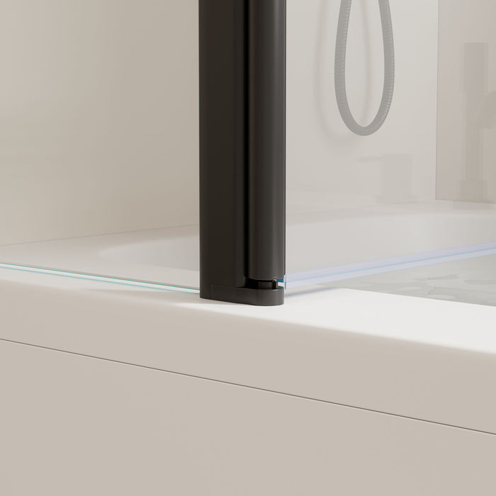 Shower Doors For Bathtub With Tempered Glass