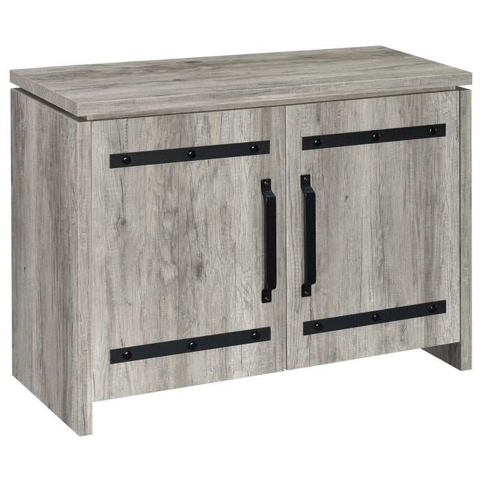 2 Door Accent Cabinet With Accents - Gray