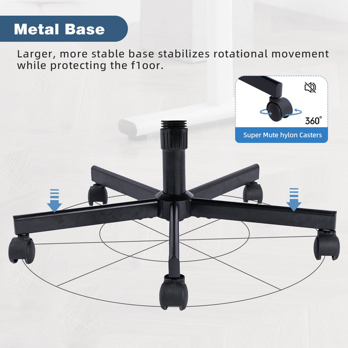 Criss Cross Office Chair With Adjustable Height, Ergonomic Design