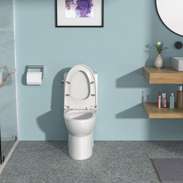 Toilet With Soft Close Seat - White