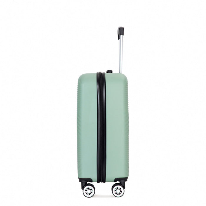 4 Piece Lightweight Suitcase, Makeup Box, Aircraft Wheels