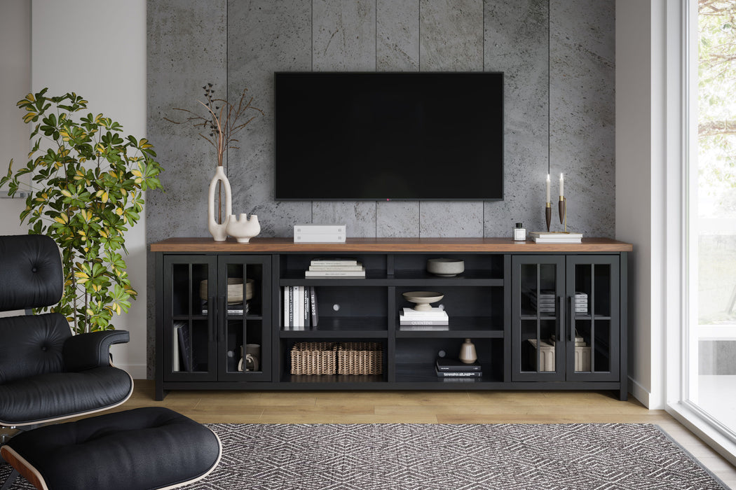 TV Stand Console For TVs Up To 100" - Black / Whiskey