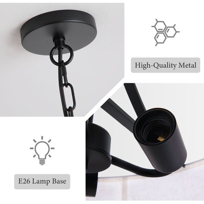 3 Light Drum Pendant Light