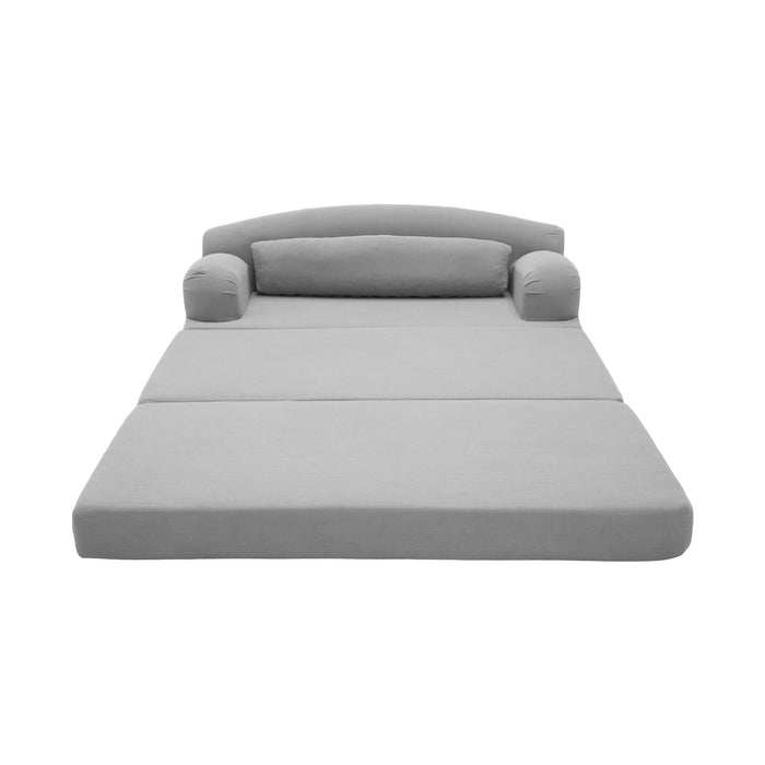 2 Seater Sofa Bed, Compact Foldable Floor Couch