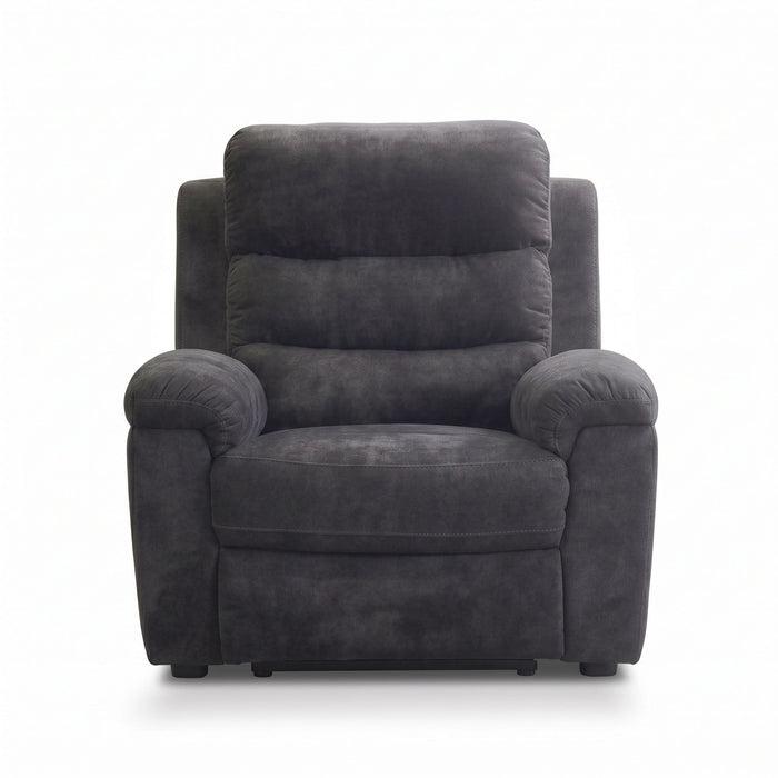 Manual Recliner Chair With 150° Recline, For Living Room - Dark Gray