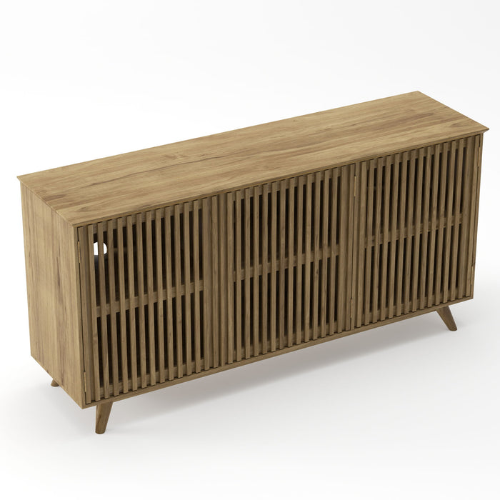 TV Stand With Adjustable Shelf - Natural