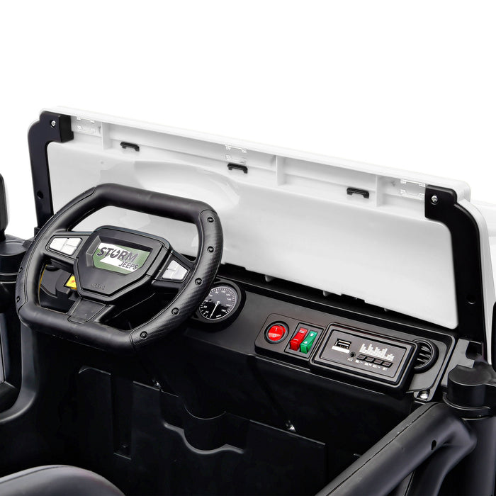 Electric Car With Remote Control, Colorful LED Lights, USB & MP3