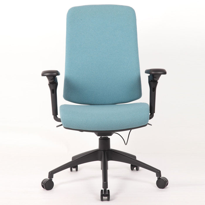 Office Chair With Mid Back Design, 5D Armrests And Multi Position - Blue