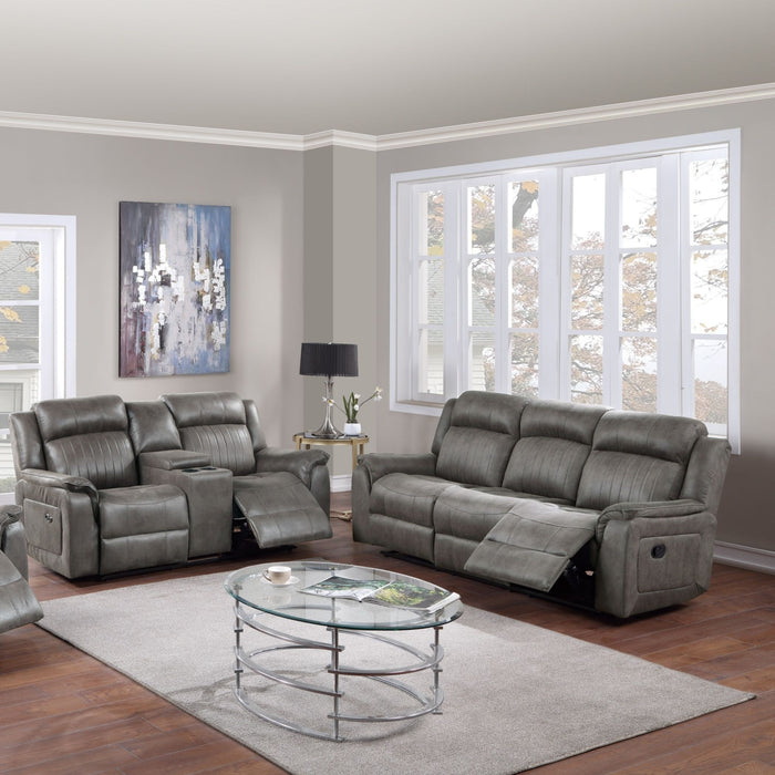 Contemporary Living Room Set, Horizontal And Vertical Tufting