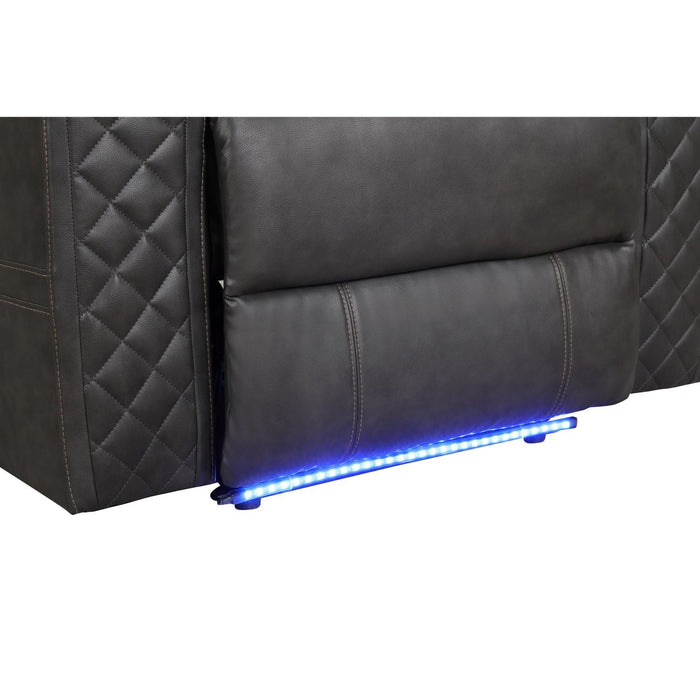 Benz - LED & Power Recliner Chair With Adjustable Headrest