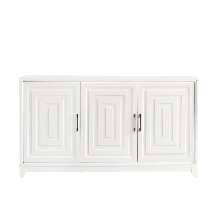 TV Stand, Media Console Cabinet With 2 Spacious Storage Space