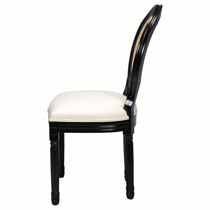 French Country Dining Chairs With Round Back (Set of 2)