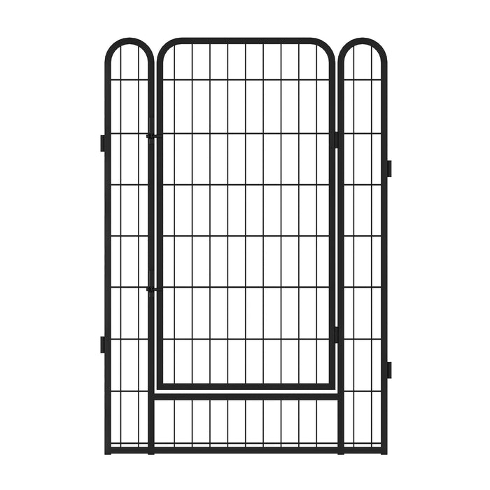 Heavy Duty Metal Playpen With Door, Dog Fence Pet Exercise Pen For Outdoor, Indoor