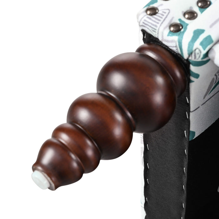 Push Back Recliner Chair Upholstered Recliner Armchair With Classic Wing Back And Solid Gourd-Shaped Legs