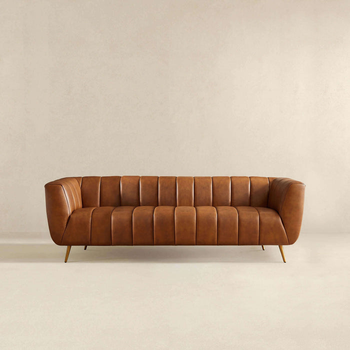 Ava - Sofa - Gold / Tan