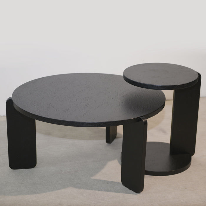 Round Coffee & End Table Set