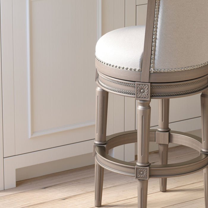 Swivel Barstool With High-Back