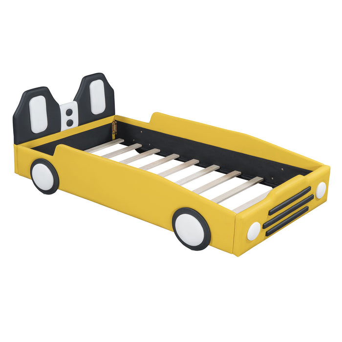 High Quality Race Car Shaped Platform Bed & Wheels