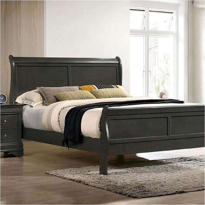 Louis Phillipe Sleigh Bed