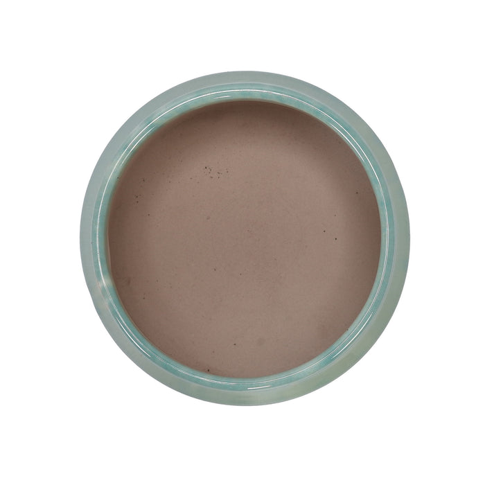 Gradient Flowerpot (Set of 2), Planter For Patio, Garden, Windowsill - White / Green