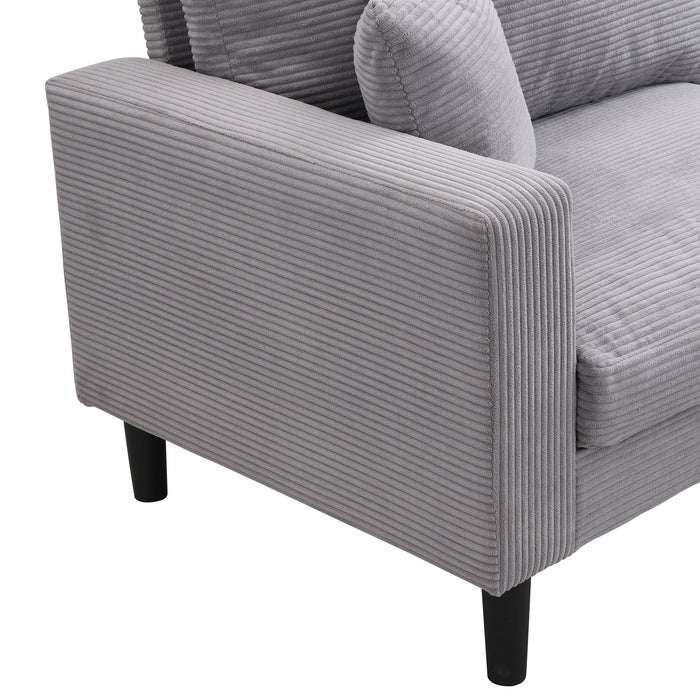 Modern Upholstered Resilience Three Seater Sofa