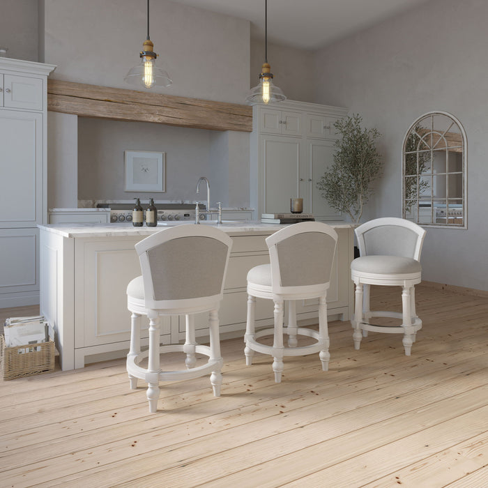 Barrel Back Stool With Swivel