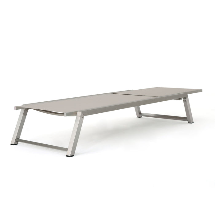 Myers - Modern Chaise Lounge Set With Adjustable Mesh Back