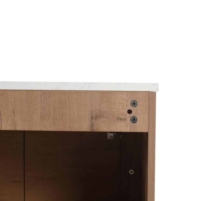 Wall Mounted Bathroom Vanity With Soft Close Door, Excluding Sink