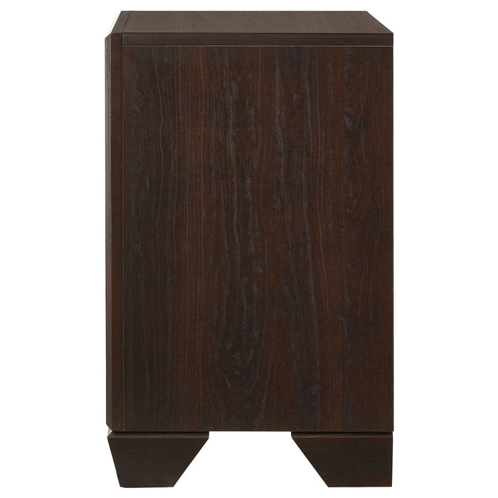 Copper - 2 Drawer Rectangular Nightstand