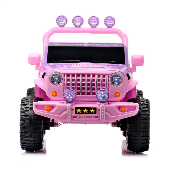 Electric Car With Remote Control, Colorful LED Lights, USB & MP3