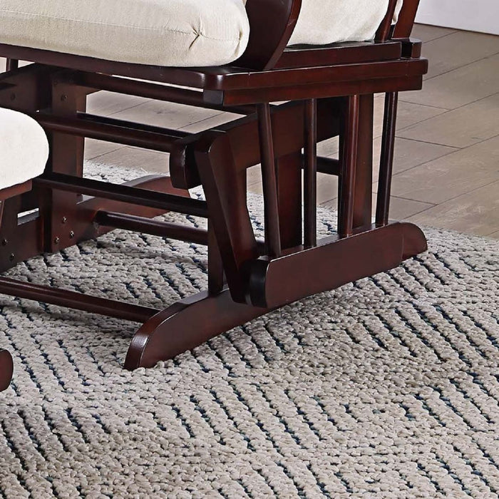 Upholstered Glider Chair With Ottoman