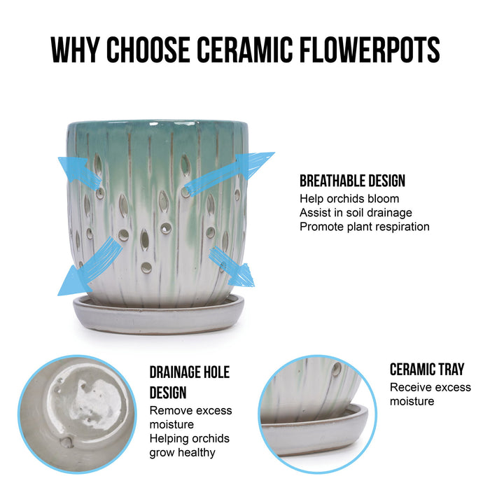 Flowerpot With Drainage Hole (Set of 2)