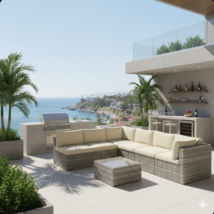 Modern Patio Set With Coffee Table