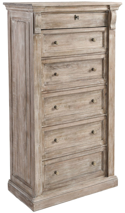 Adelaide - 6 Drawer Chest - Natural Cream Wash